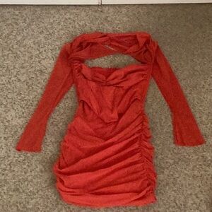 Oh Polly Women’s Orange Dress (US 6)